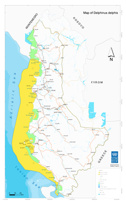 Map- Delphinus delphis